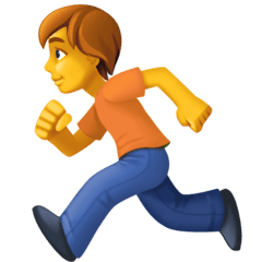 Running person emoji